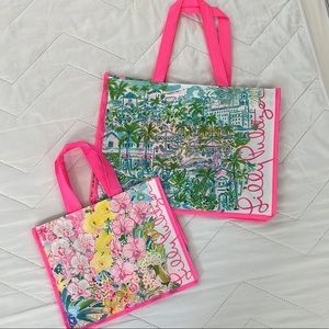 Lilly Pulitzer Reusable Vinyl Medium & Small Size Bags